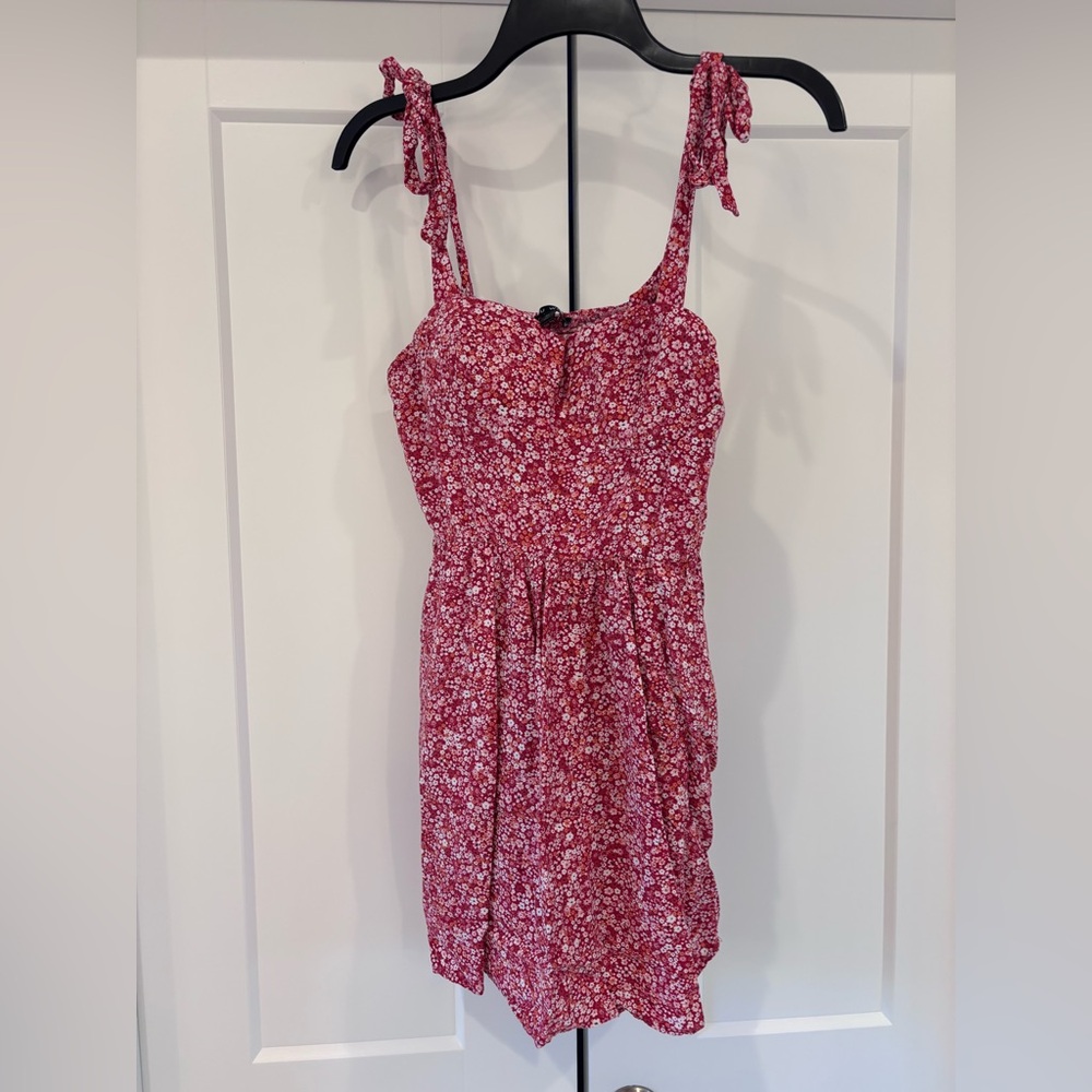 As U Wish Pink Floral Sundress